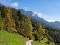 Herbststimmung im Kaisertal mit Zahmem Kaiser Gipfel